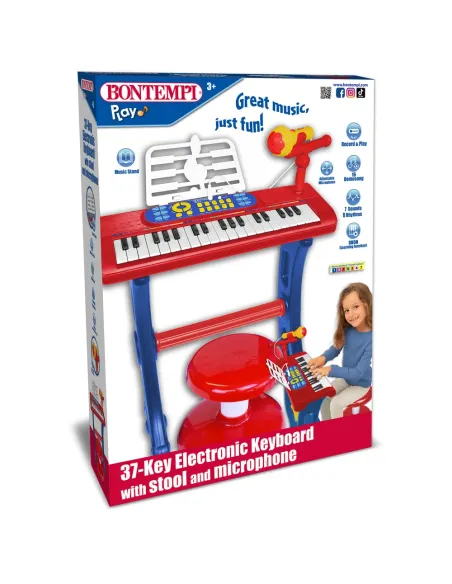 TASTIERA 37 TASTI con GAMBE+MICROFONO+SGABELLO (13 3720)