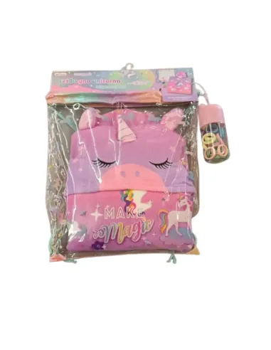 HOT FOCUS SET SACCA+PONCHO UNICORNO (98100)