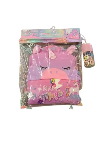 HOT FOCUS SET SACCA+PONCHO UNICORNO (98100)