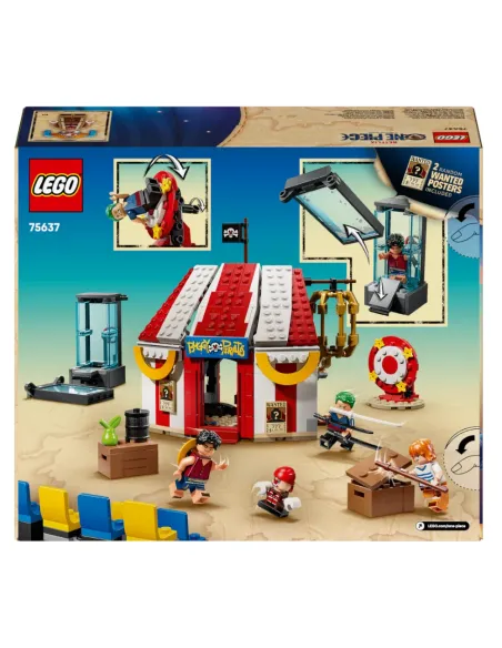 LEGO ONE PIECE 75637 La Tenda del Circo di Bagy il Clown, Giocattolo con 4 Minifigure e 2 Poster Ricercato, Regalo Bambini 8+