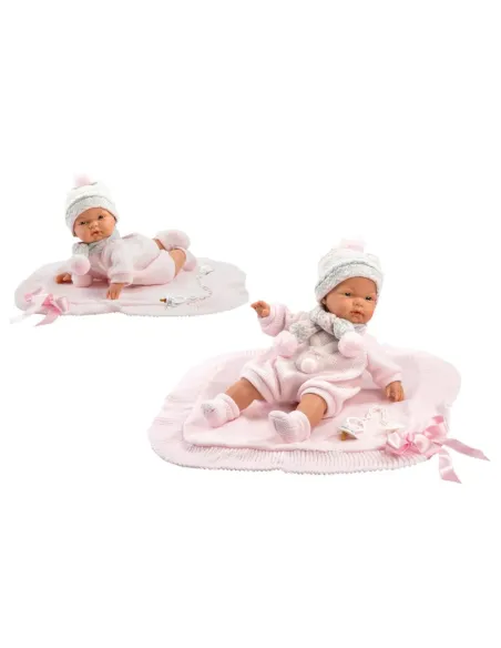 REBORN MORBIDO JOELLE 38 CM COPERTINA ROSA (LLO13898)