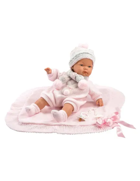 REBORN MORBIDO JOELLE 38 CM COPERTINA ROSA (LLO13898)
