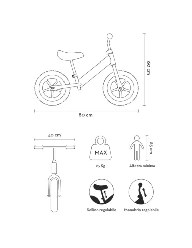 BICI BALANCE BIKE 10 FISHER PRICE (ITA-B160)