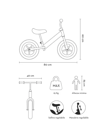 BICI BALANCE BIKE 10 FISHER PRICE (ITA-B160)