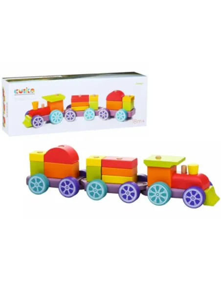 TRENO COLORATO LEGNO CON FORME (CBK12923)