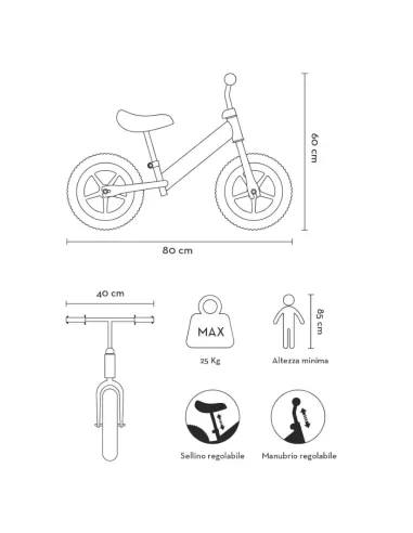 BICI 10 BALANCE BIKE HOT WHEELS (ITA-B159)