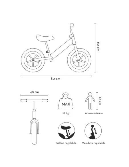 BICI 10 BALANCE BIKE HOT WHEELS (ITA-B159)
