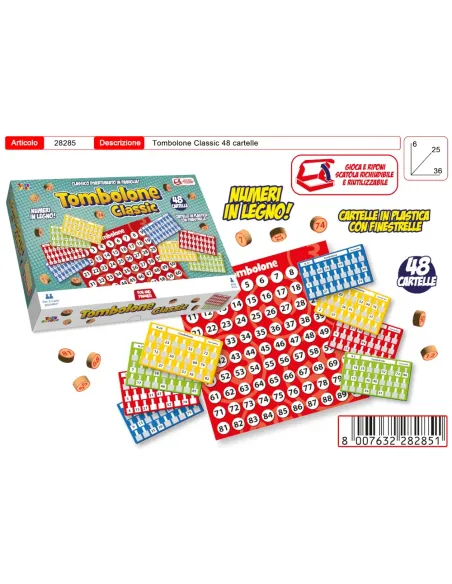 TOMBOLA 48 CARTELLE AUTOMATICHE (28285)