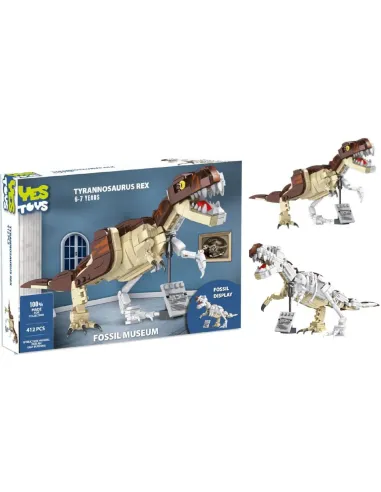 YES TOYS TYRANNOSAURUS MUSEUM REX 398 PEZZI...