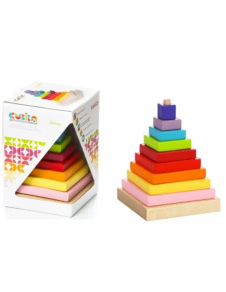 PIRAMIDE COLORATA LEGNO (CBK13357)
