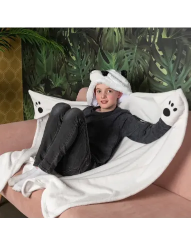 COPERTA Con CAPPUCCIO PANDA (BL823.NOX)