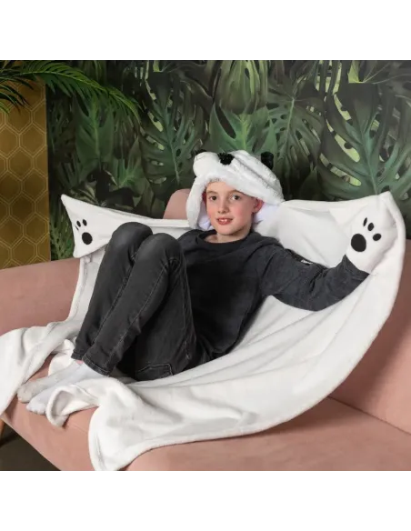 COPERTA Con CAPPUCCIO PANDA (BL823.NOX)