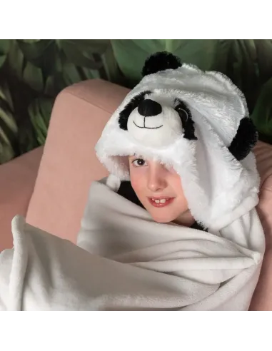 COPERTA Con CAPPUCCIO PANDA (BL823.NOX)