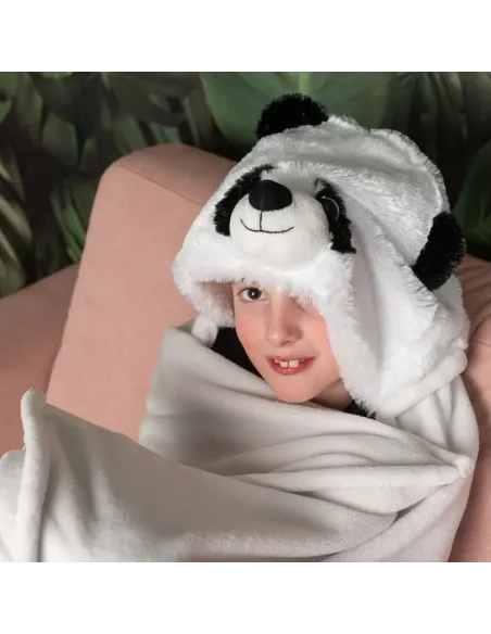 COPERTA Con CAPPUCCIO PANDA (BL823.NOX)