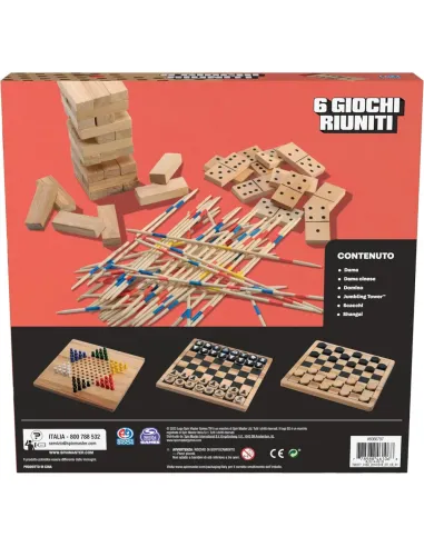 6 GIOCHI RIUNITI IN LEGNO CLASSICI (6066797)
