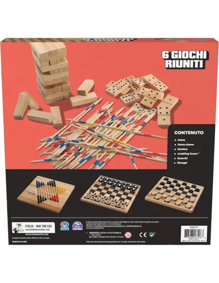 6 GIOCHI RIUNITI IN LEGNO CLASSICI (6066797)