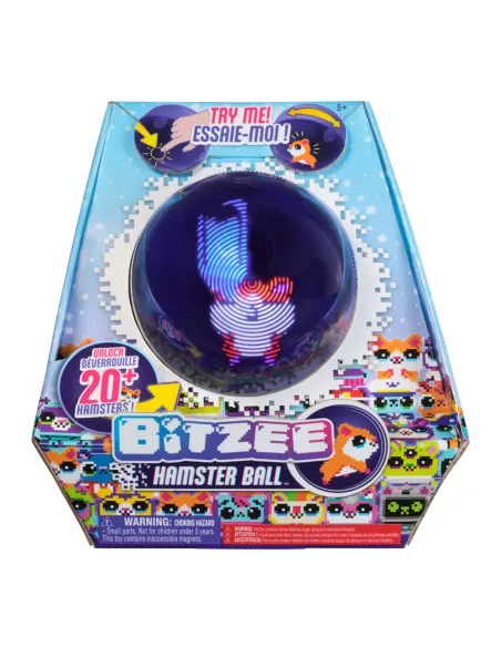 Bitzee , Il tuo Criceto Interattivo, Hamster Ball con oltre 20 criceti all'interno da collezionare, rotola e reagisce al tocco, 