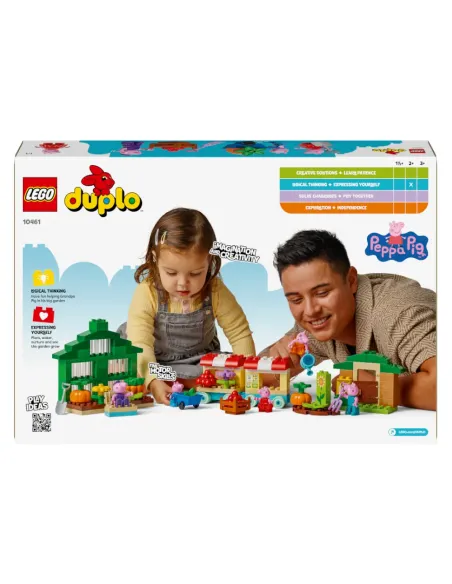 LEGO DUPLO 10461 Il Giardino e la Serra di Nonno Pig, Giochi Educativi con 5 Personaggi, Piante e Attrezzi per Bambini da 2+