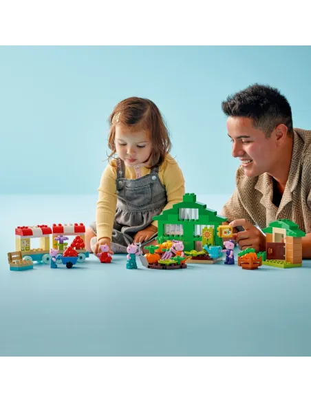 LEGO DUPLO 10461 Il Giardino e la Serra di Nonno Pig, Giochi Educativi con 5 Personaggi, Piante e Attrezzi per Bambini da 2+