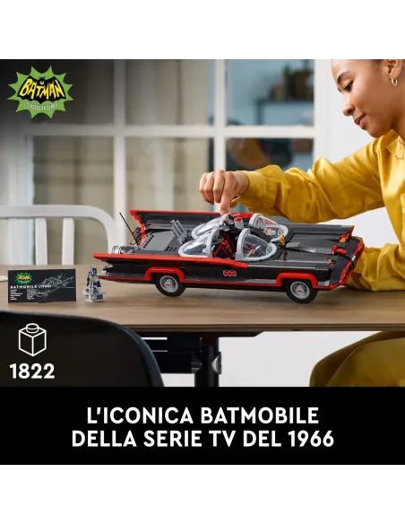 LEGO DC 76328 Batman: Batmobile Classic TV Series, Kit Modellismo da Collezione per Adulti, Idea Regalo Fan del Supereroe