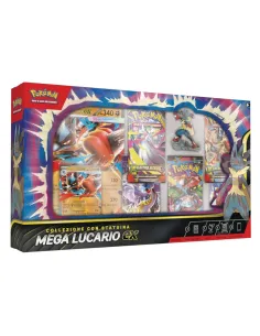 POKEMON COLLEZIONE CON STATUINA MEGA LUCARIO EX (PK10066-I)
