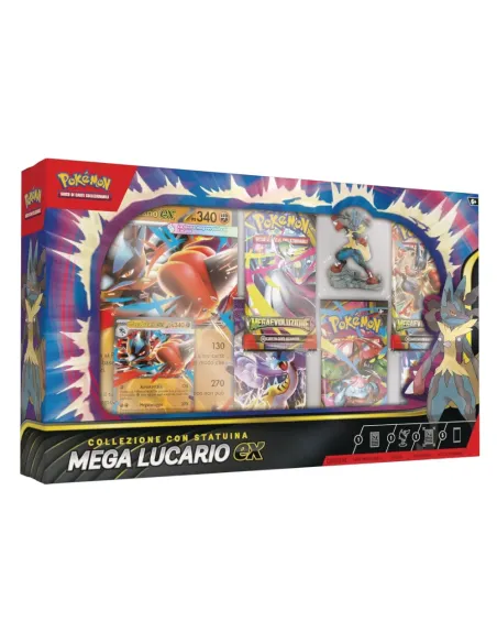 POKEMON COLLEZIONE CON STATUINA MEGA LUCARIO EX (PK10066-I)