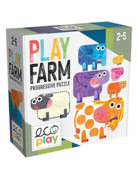 ECOPLAY PLAY FARM PROGRESSIVE PUZZLE (MU24759/28658)