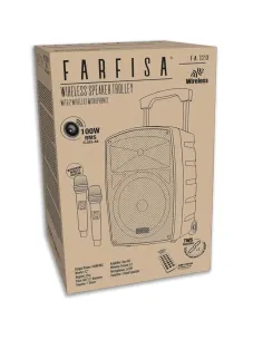 SPEAKER TROLLEY WIRELESS 2 MICROFONI (FA 120) 2