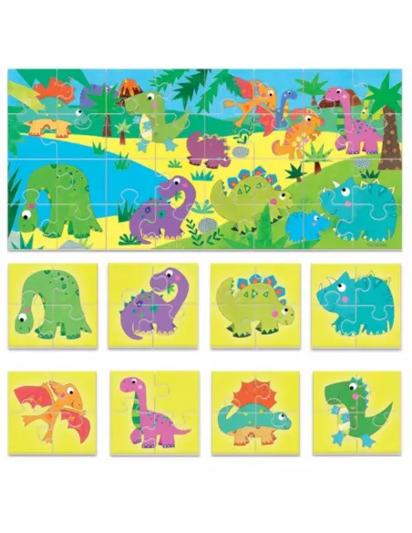 PUZZLE 8+1 DINOSAURS (IT22243)