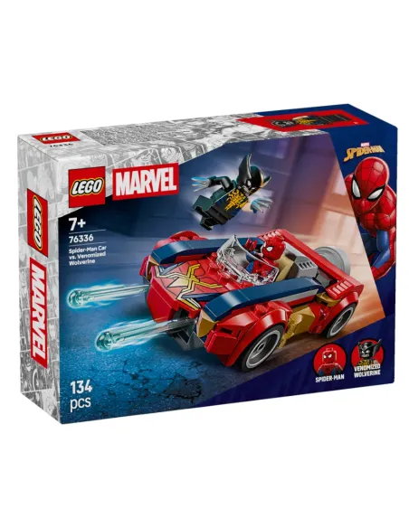 LEGO Marvel Auto di Spider-Man vs. Venomized Wolverine