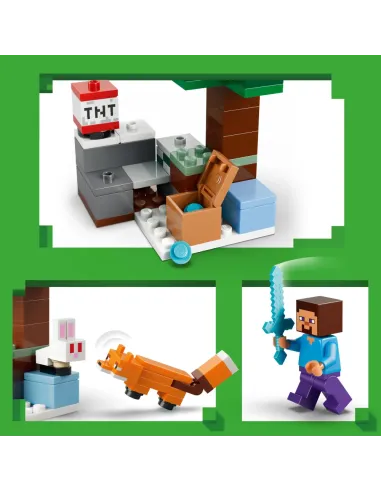 LEGO Minecraft 21583 Avventura di Steve nella...