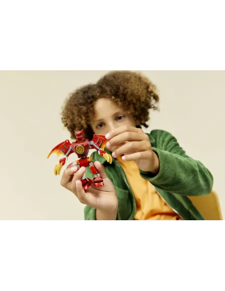 LEGO NINJAGO 71851 Battle Pack Mech Drago di Kai, Action Figure Giocattolo con 3 Minifigure, Regalo per Bambini da 6+ Anni