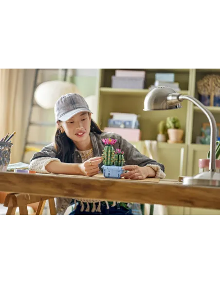 LEGO Botanicals 11509 Cactus in Fiore, Pianta Artificiale in Vaso con 2 Cactus e Fiori Finti, Idea Regalo per Bambine da 9+