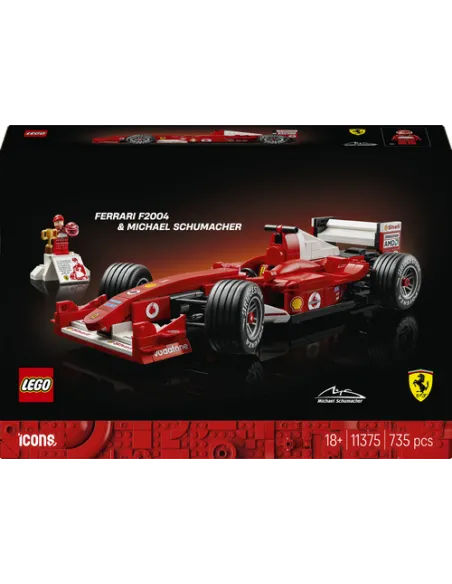 LEGO ICONS Ferrari F2004 e Michael Schumacher