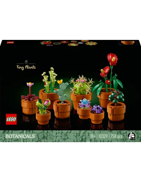 LEGO Botanicals 10329 Piantine, Collezione Botanica con Fiori Artificiali, Idea Regalo di Compleanno per Adulti, Donna o Uomo