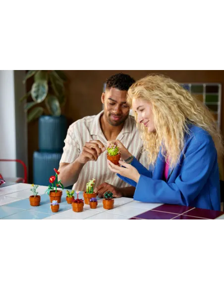LEGO Botanicals 10329 Piantine, Collezione Botanica con Fiori Artificiali, Idea Regalo di Compleanno per Adulti, Donna o Uomo