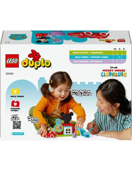 LEGO DUPLO | Disney 10454 La Casa e l’Auto di Topolino Giocattolo con Personaggi, Macchina e Accessori, Giochi Didattico 2+