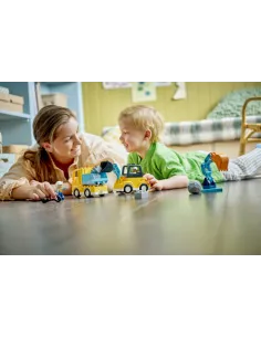 LEGO DUPLO 10475 Veicoli da Cantiere 3 in 1, Gioco...