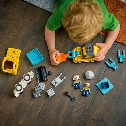 LEGO DUPLO 10475 Veicoli da Cantiere 3 in 1,...