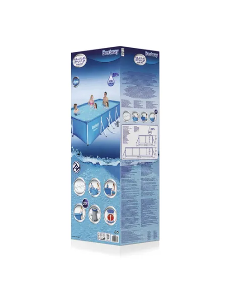 Bestway Steel Pro Piscina Rig Rettangolare 400X211X81