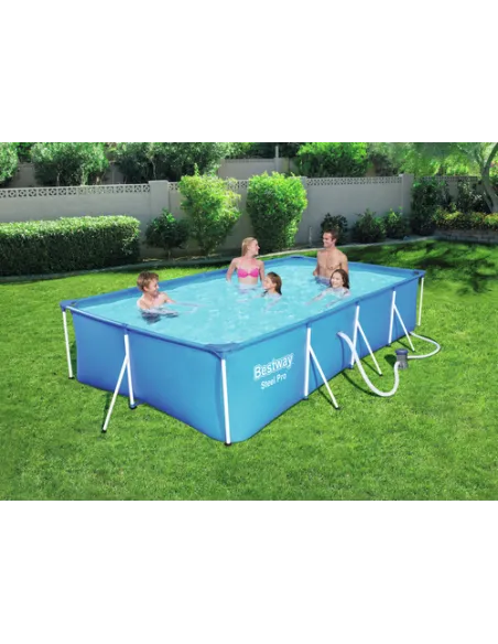 Bestway Steel Pro Piscina Rig Rettangolare 400X211X81