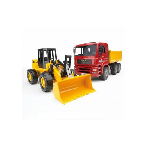 BRUDER Construction truck with articulated road...