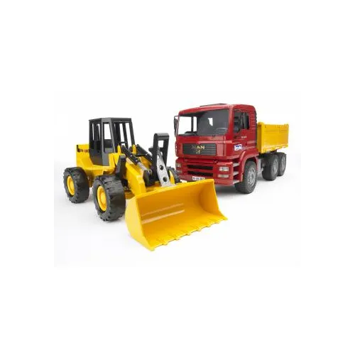 BRUDER Construction truck with articulated road...