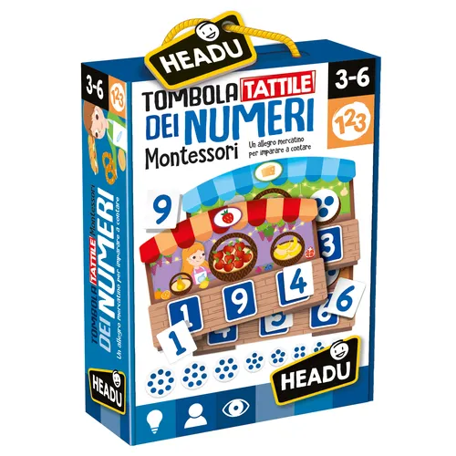 Headu Tombola Tattile Montessori dei Numeri