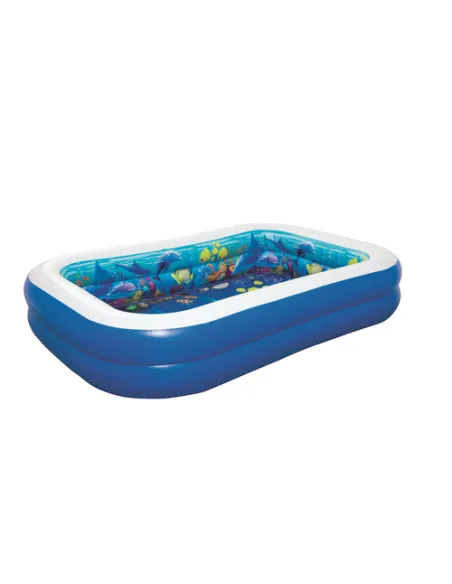 PISCINA AVVENTURA MARINA 3D RETTANGOLARE 262x175x51 DUE ANELLI + OCCHIALINI 3D