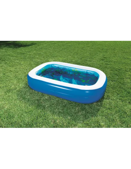 PISCINA AVVENTURA MARINA 3D RETTANGOLARE 262x175x51 DUE ANELLI + OCCHIALINI 3D