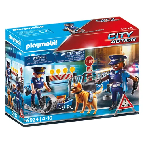 Playmobil City Action Posto di blocco della...