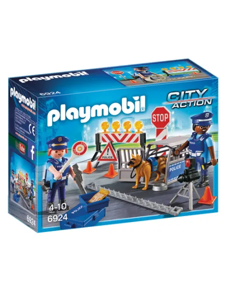 Playmobil City Action Posto di blocco della Polizia