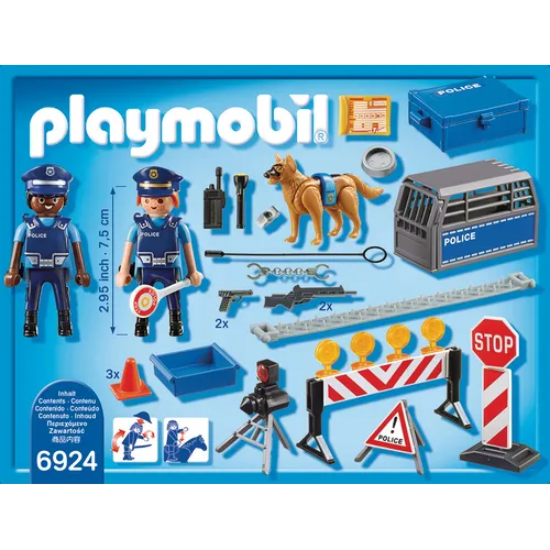 Playmobil City Action Posto di blocco della...