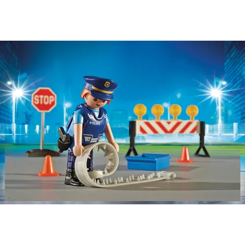 Playmobil City Action Posto di blocco della...